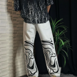 Drippy Trippy White Jeans