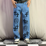 Authentic Cross Sky Blue Denim