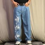 Hardcore Blue Straight Fit Denim Jeans