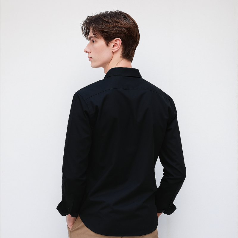Butterfly-Embroidered Designer shirt