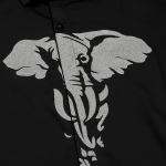 Royale Elephant-Embroidered Designer shirt