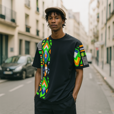 Men's Neon Tribal T Shirt