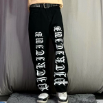 Exotic Black Straight Fit Denim Jeans