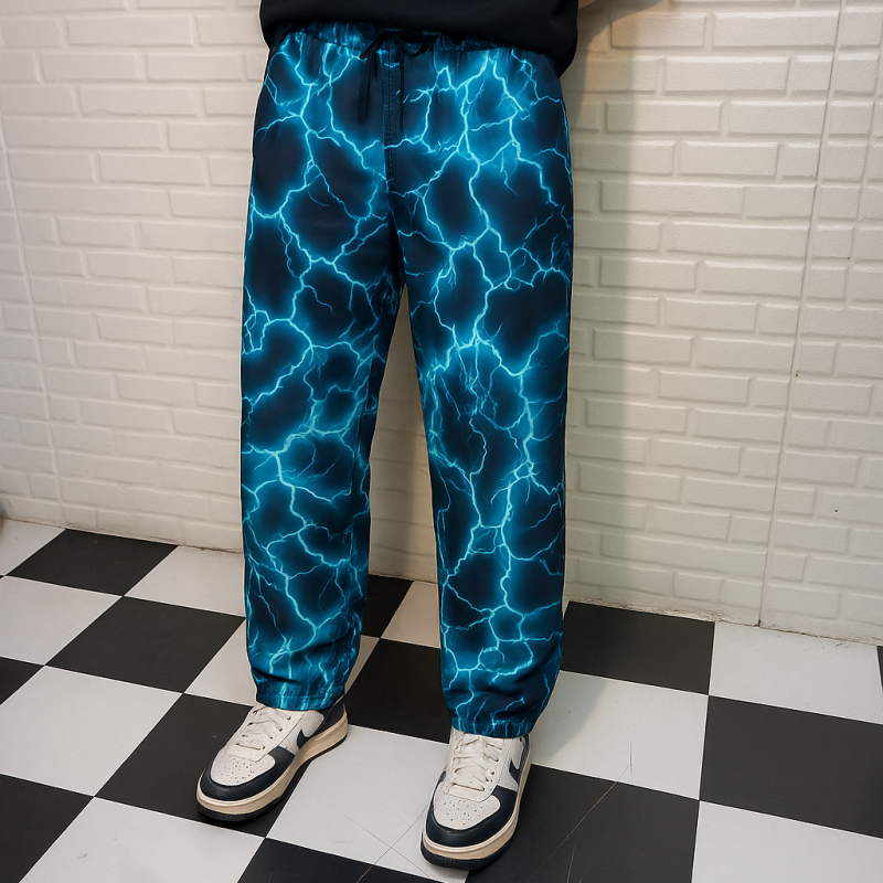 Thunderstrike Joggers — Electric Blue