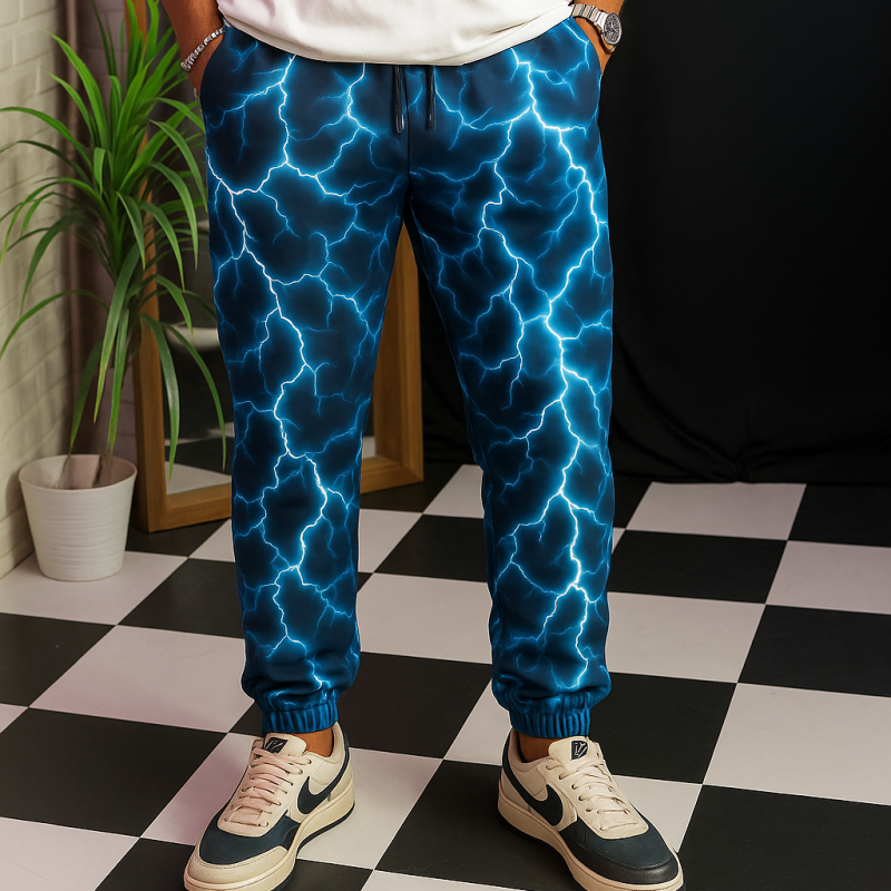 Thunderstrike Joggers — Electric Blue